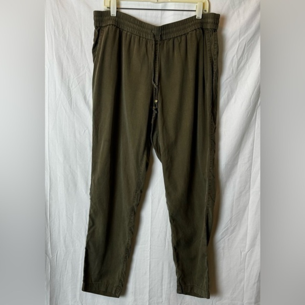 Lands End Women’s Lyocell Pull On Drawstring Pants Size L